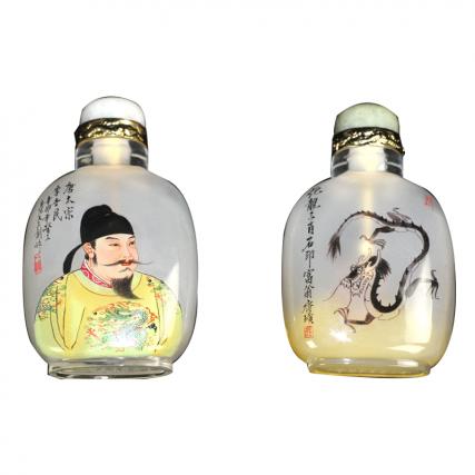 【中藝堂】王习三 内画《十二帝王生肖内画鼻烟壶》