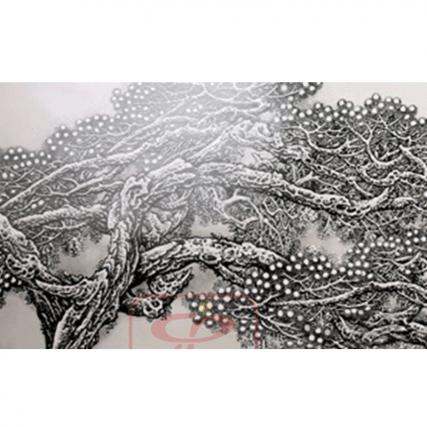 【中藝堂】张松茂 瓷板画《三顾茅庐》