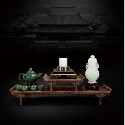 【中藝堂】袁广如、袁霖 纪念故宫建院90周年《故宫乾隆三宝》