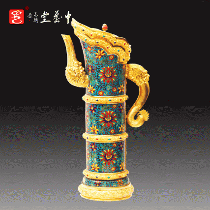 【中藝堂】张同禄 景泰蓝《故宫六珍》纪念故宫建院90周年