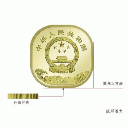 【中藝堂】2019年文化遗产泰山纪念币 单枚