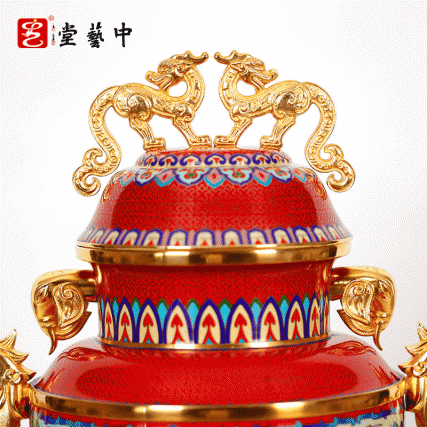 《和平尊》张同禄景泰蓝代表作铜胎掐丝珐琅礼藏珍品超大铜器藏品