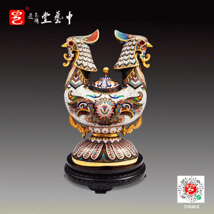 【中藝堂】张同禄 景泰蓝《十大经典·双福锦》