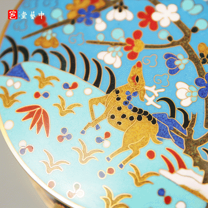 台北故宫同源再造 | 霍铁辉景泰蓝《海屋春禄》 | 双面吉祥，福寿同春​