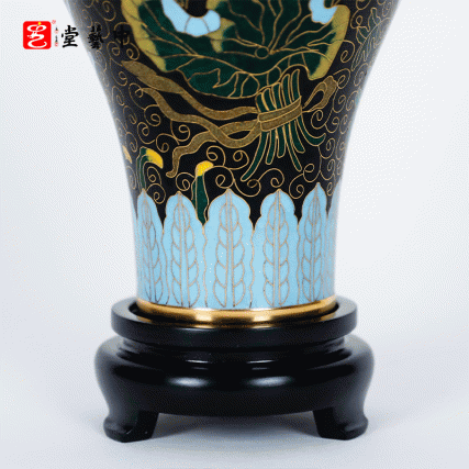 海外遗珍复刻·霍铁辉亲铸|景泰蓝《花卉纹梅瓶》|图文高雅意境悠然