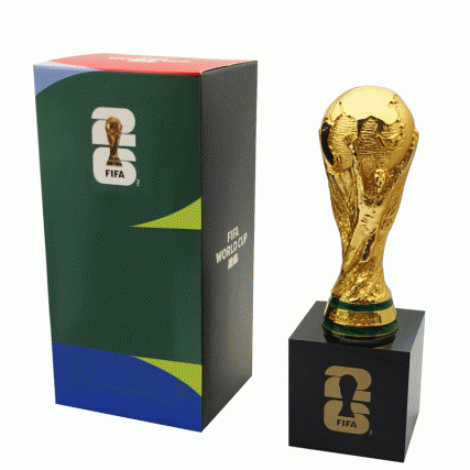 【FIFA官方授权】2026美加墨世界杯大力神杯木盒摆件 书房办公艺术装饰 球迷身份象征