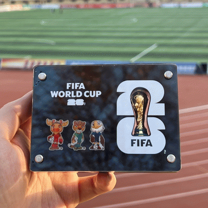 【FIFA官方授权】2026美加墨世界杯亚克力轻奢摆件 入门级亲民收藏